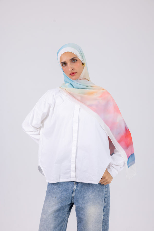 Sunset Horizon - Chiffon Printed