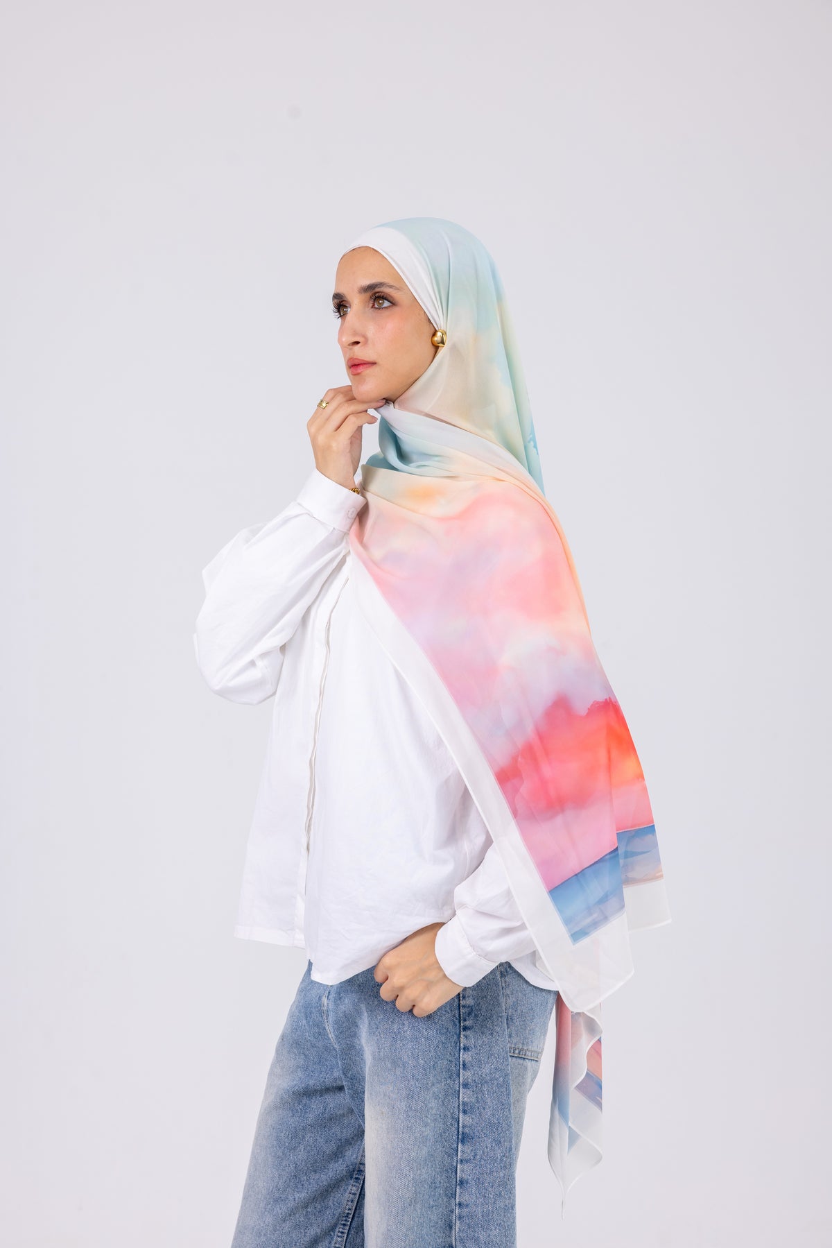 Sunset Horizon - Chiffon Printed