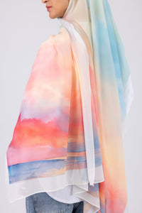 Sunset Horizon - Chiffon Printed