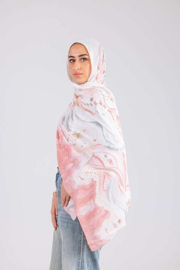 Coastal Blush - Modal Printed
