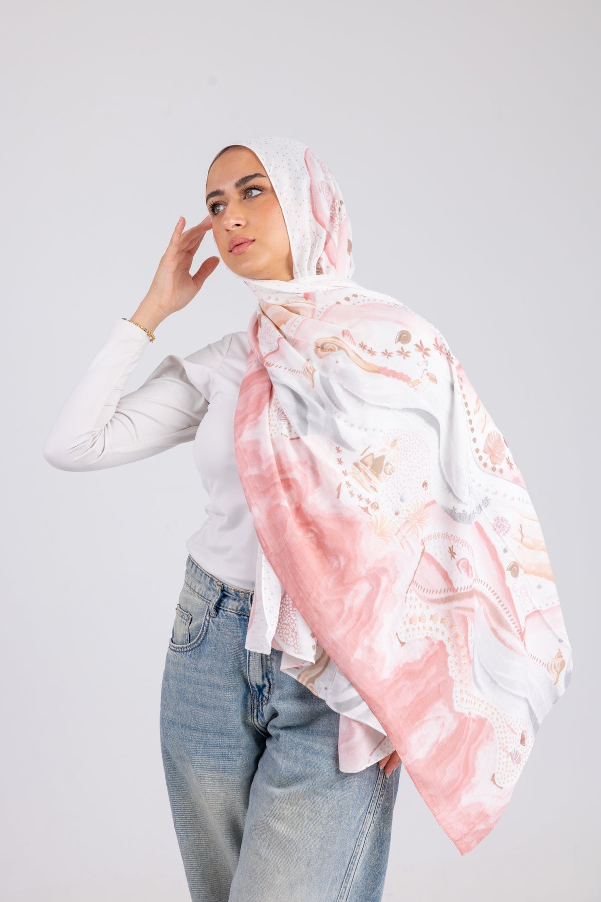 Coastal Blush - Modal Printed