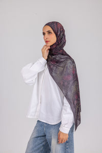 Midnight Paisley - Chiffon Printed