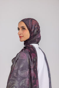 Midnight Paisley - Chiffon Printed