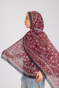 Vintage Rouge - Chiffon Printed