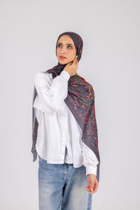 Midnight Meadow - Chiffon Printed