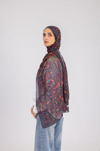Midnight Meadow - Chiffon Printed