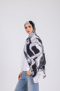 Black & White - Modal Printed
