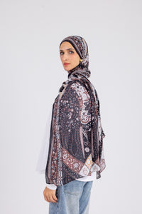 Brown Paisley - Modal Printed