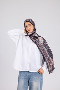 Brown Paisley - Modal Printed