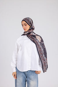 Brown Paisley - Modal Printed