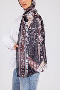 Brown Paisley - Modal Printed