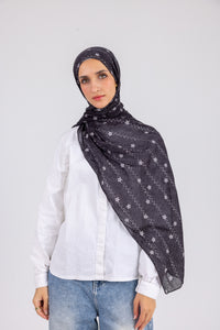 Black Floral - Modal Printed