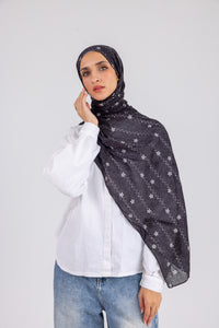 Black Floral - Modal Printed
