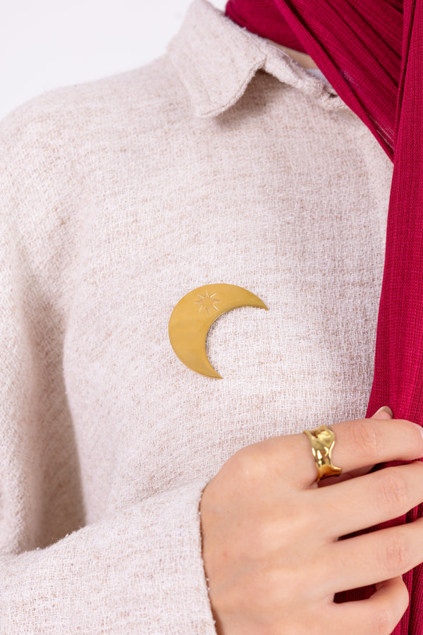 Celestial Moon - Brooch