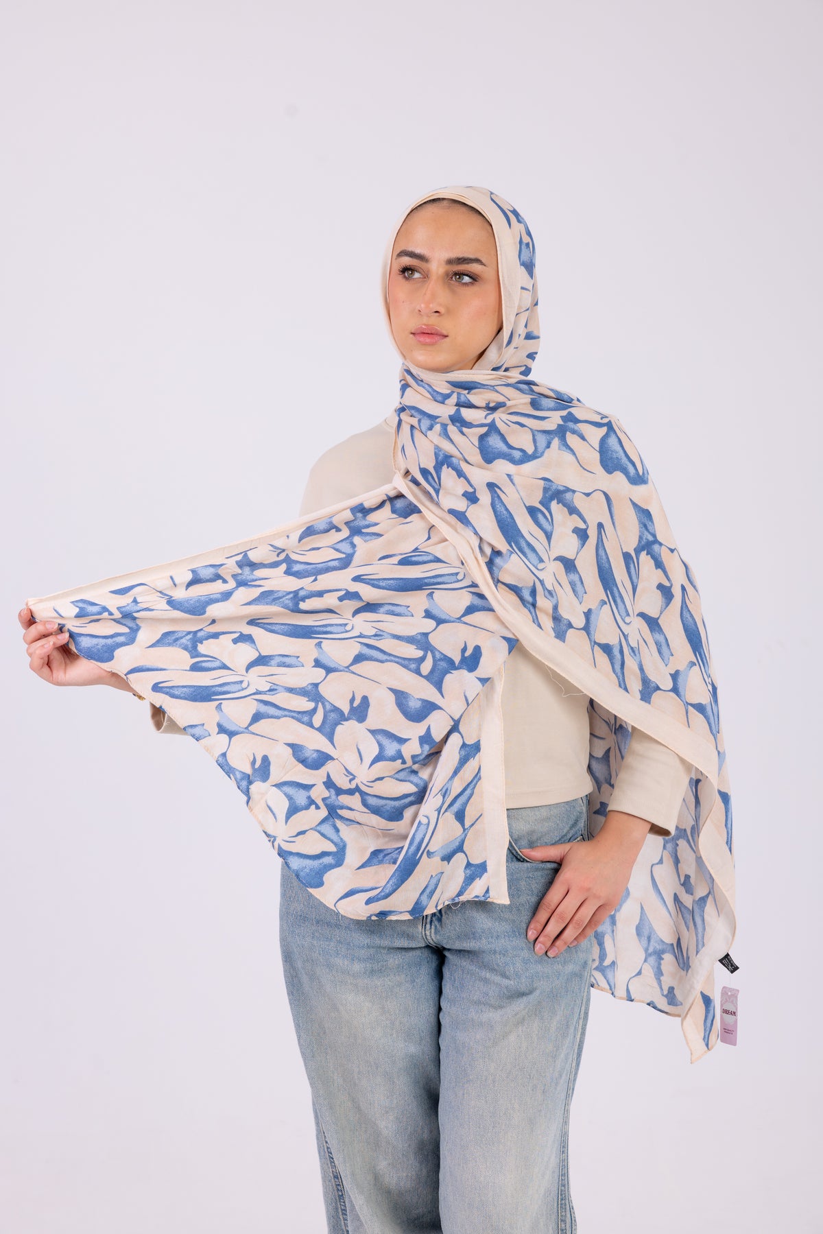 Blue Petals - Modal Printed