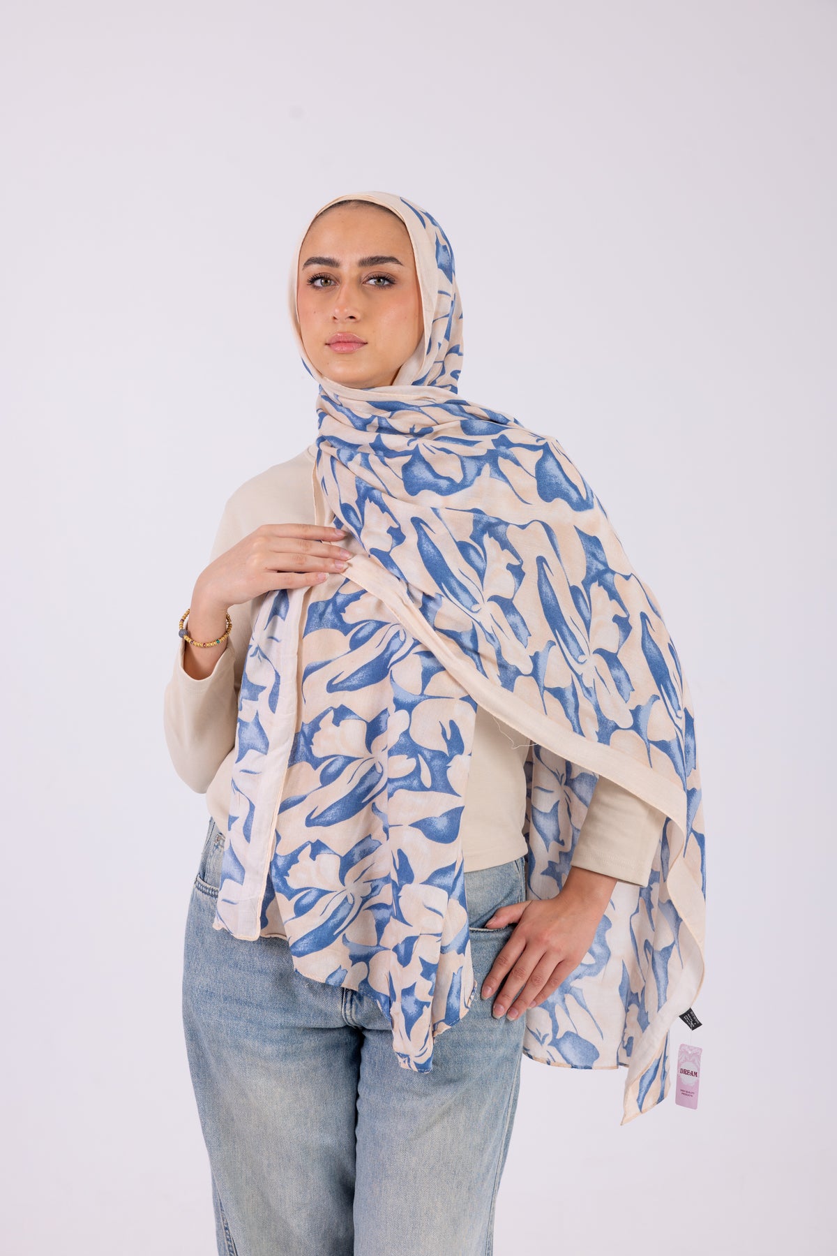 Blue Petals - Modal Printed