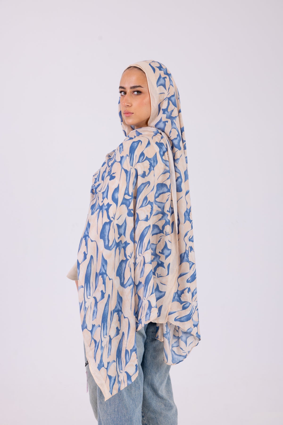 Blue Petals - Modal Printed