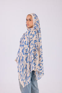 Blue Petals - Modal Printed