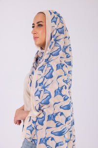 Blue Petals - Modal Printed