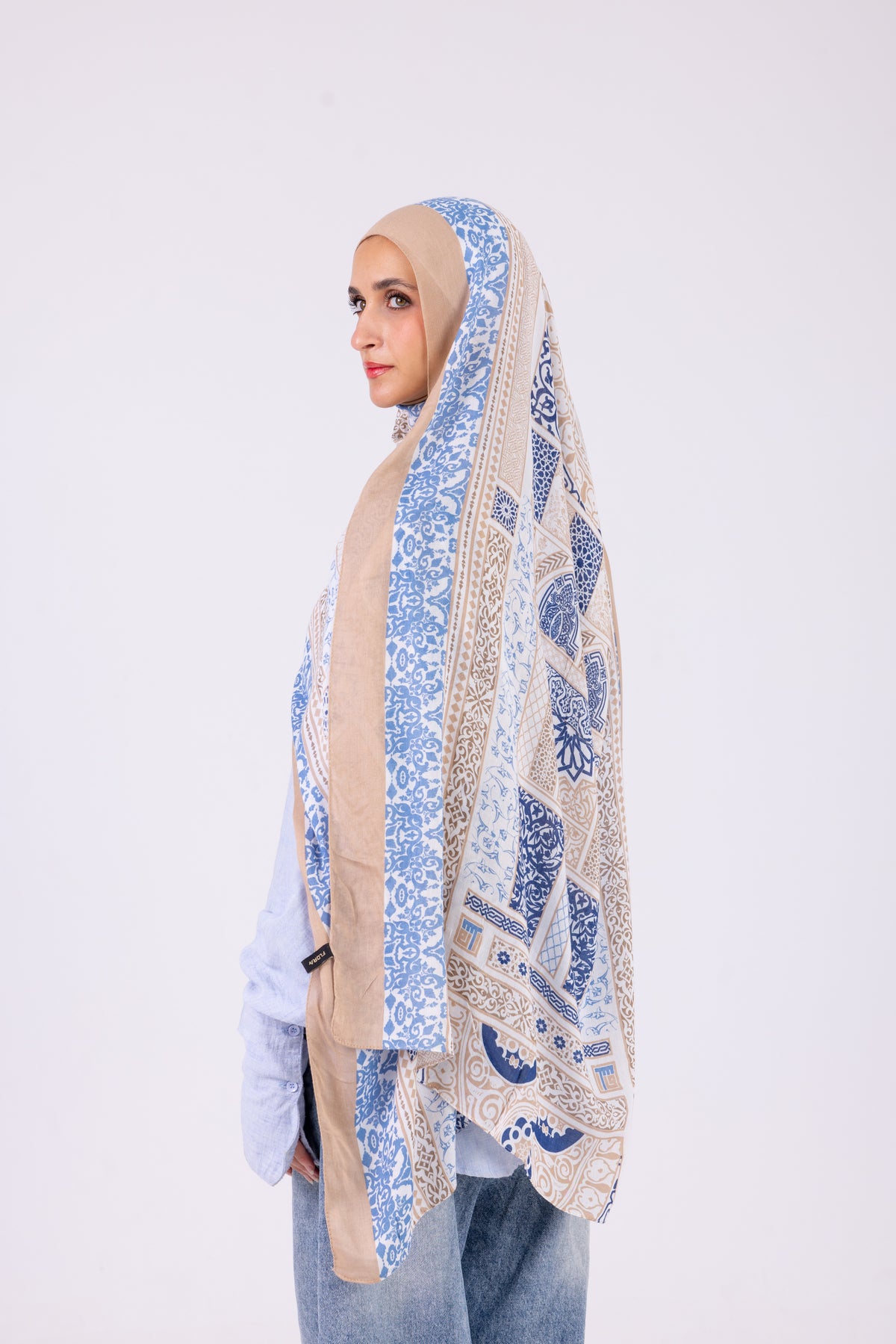 Azure Mosaic - Modal Printed