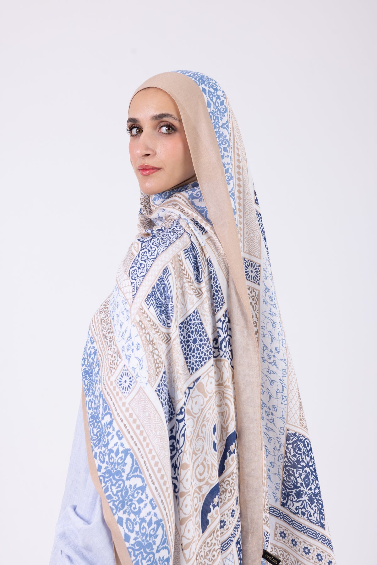 Azure Mosaic - Modal Printed