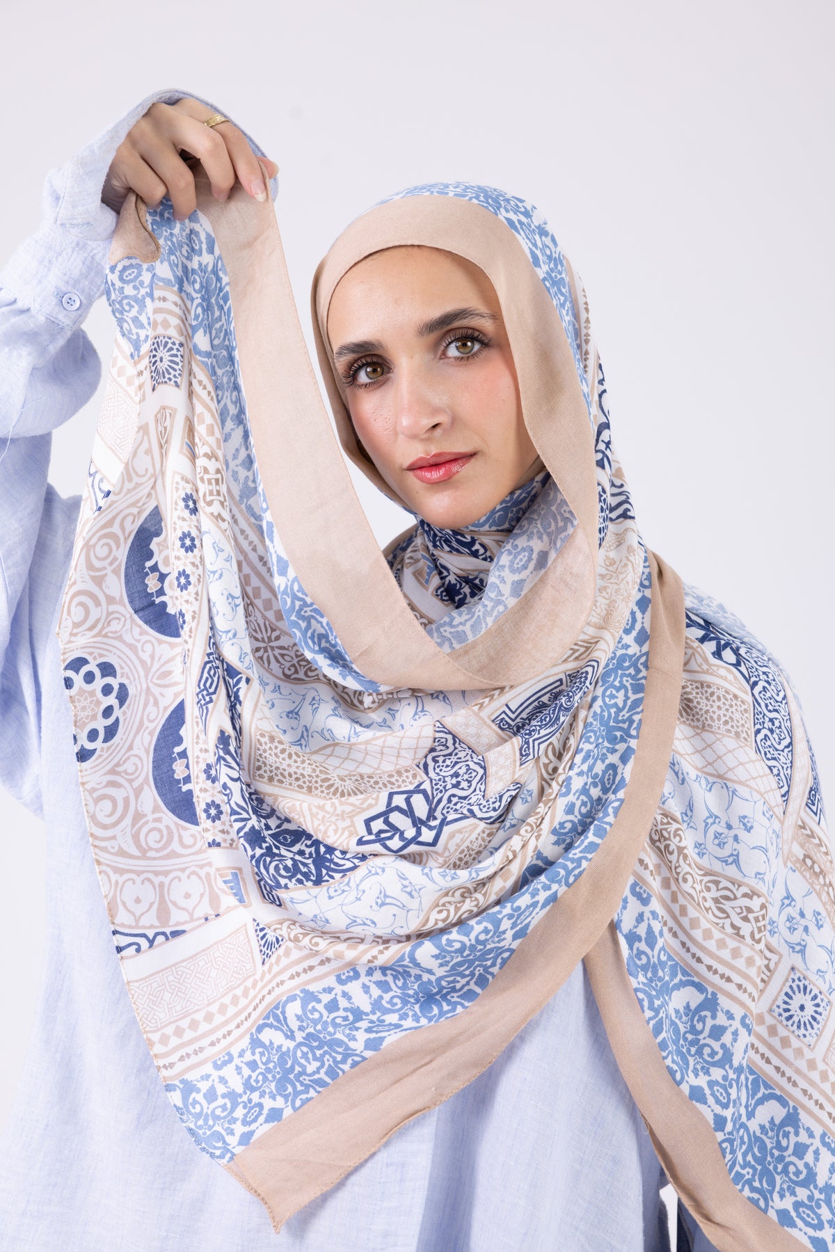 Azure Mosaic - Modal Printed