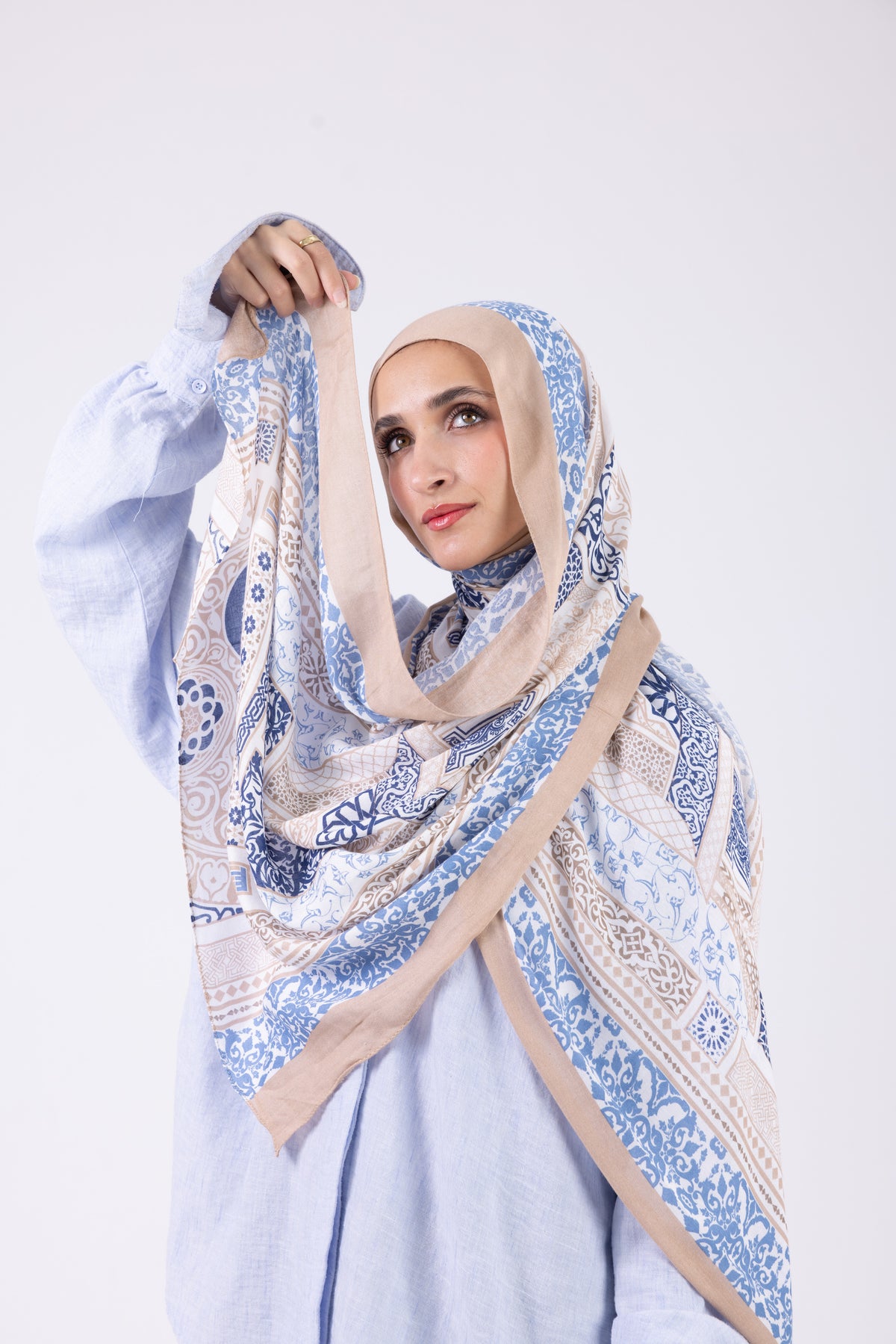 Azure Mosaic - Modal Printed