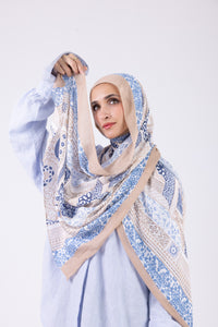 Azure Mosaic - Modal Printed