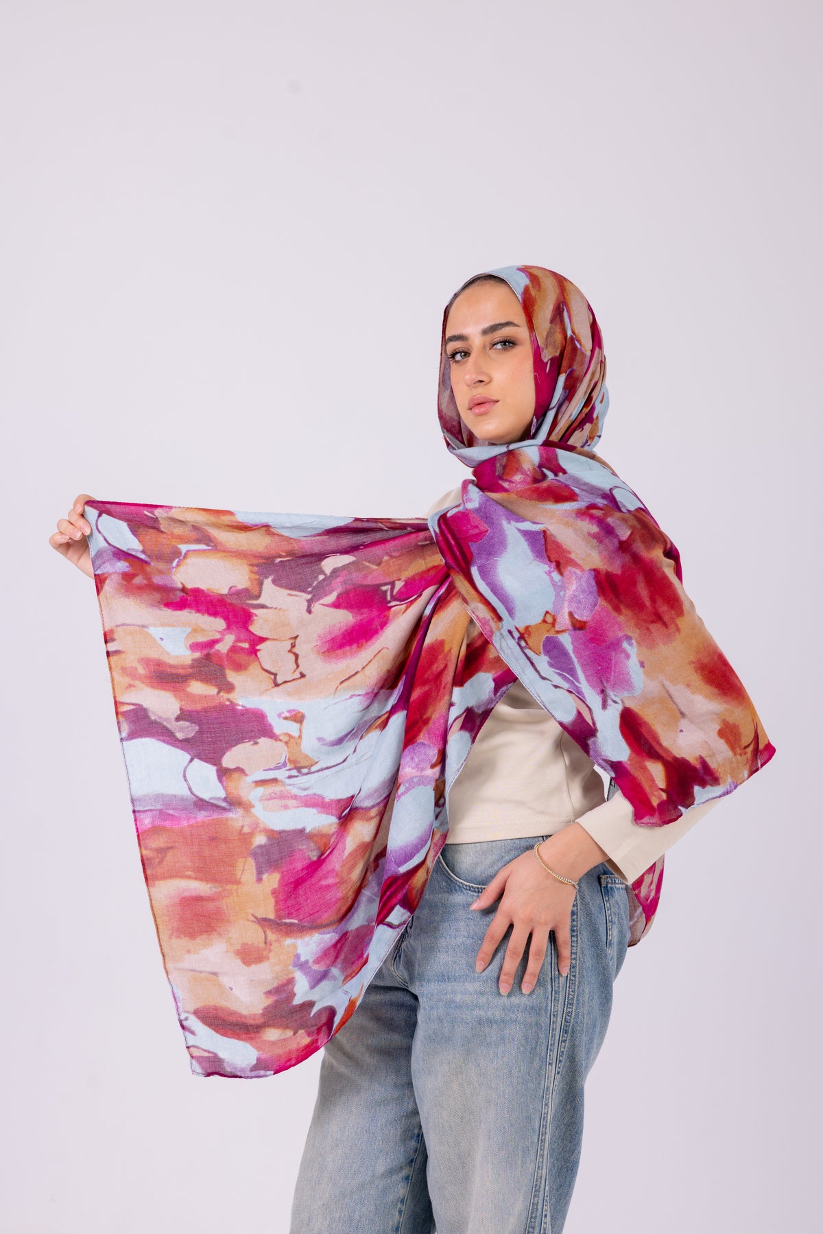 Watercolor Bloom - Modal Printed