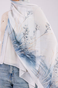 Winter Serenity - Chiffon Printed