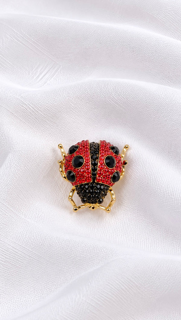 Ruby Ladybug - Brooch