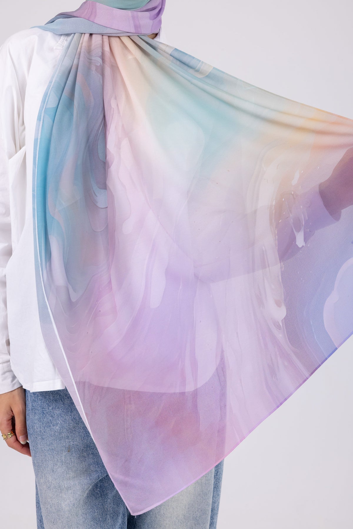 Blue Serenity - Chiffon Printed